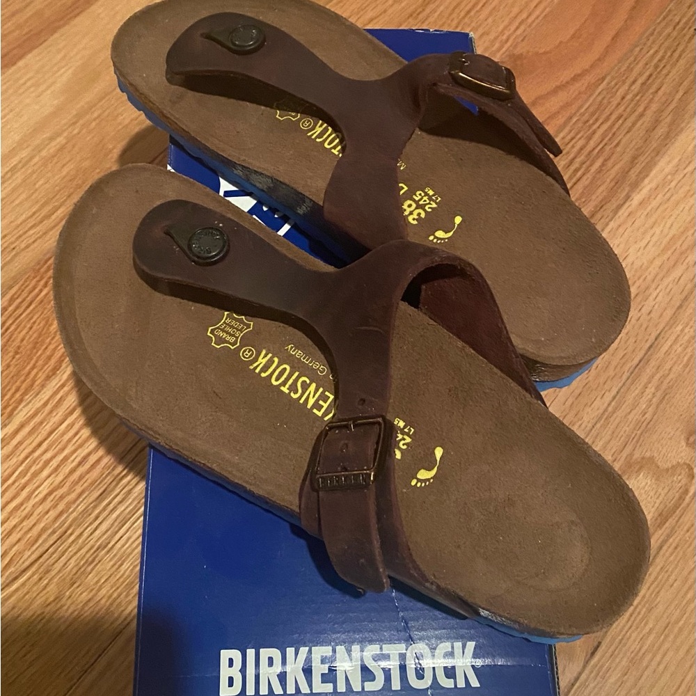 Birkenstock Dark Brown Leather Sandals 🩴🩴🩴